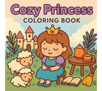 Cozy Princess: A Wholesome Coloring Book for Adults and Kids with Adorable Princess Scenes for Stress Relief and Joy