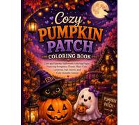 Cozy Pumpkin Patch Coloring Book: Cute and Spooky Halloween Coloring Pages Featuring Pumpkins, Ghosts, Black Cats, Lanterns, Fall Leaves, and Cozy Autumn Scenes
