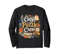 Cozy Puzzle Crew Actividad Nocturna Familiar Manga Larga