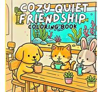 Cozy Quiet Friendship: A Cute Animal Coloring Book: Heartwarming Scenes of Friendship & Everyday Joy for Kids and Adults
