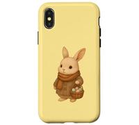 Cozy Rabbit Pascua Lindo Conejo Retro Cottagecore Spring Vibes Carcasa para iPhone X/XS
