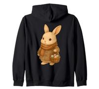 Cozy Rabbit Pascua Lindo Conejo Retro Cottagecore Spring Vibes Sudadera con Capucha