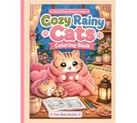Cozy Rainy Cats Coloring Book: Bold & Easy Cozy Coloring Pages (Cute & Cozy Animal Friends)