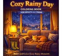 Cozy Rainy Day Coloring Book: Cozy Rainy Day Coloring Book Bold and Easy Cozy Rainy Scenes to Color for Relaxation, Stress Relief, and Creative Fun for Adults and Teens