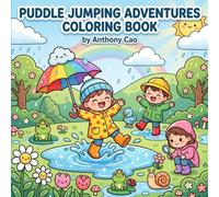 Cozy Rainy Day Coloring Book for Kids Ages 4-8: Cute Spring Animal Coloring Book with Umbrellas, Puddle Jumping, Rainbows, and Bold Easy Designs for Relaxing Creative Fun