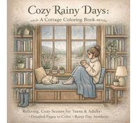Cozy Rainy Days: A Cottage Coloring Book: Relaxing, Cozy Scenes for Teens & Adults • Detailed Pages to Color • Rainy Day Aesthetic