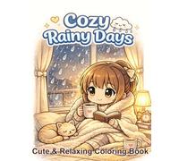 Cozy Rainy Days Coloring Book: A Cute & Cozy Coloring Book for Relaxation, Stress Relief, and Peaceful Rainy Day Moments
