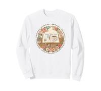 Cozy Reading Book Lover Aesthetic | Lindo Bibliotecario de Ratones de Biblioteca Sudadera
