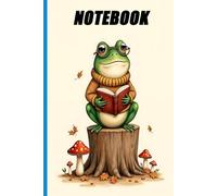 Cozy Reading Frog Notebook - Cute Autumn Forest Journal | 6×9 Inches | 100 Pages