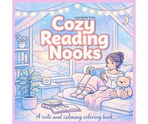 Cozy Reading Nooks: Bold & Easy Coloring Book for Relaxed Girls: Dreamy Sunlit Corners, Soft Life Vibes & Aesthetic Bookish Escapes for Stress Relief and Slow Living