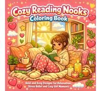 Cozy Reading Nooks Coloring Book: Bold and Easy Designs for Relaxation, Stress Relief and Cozy Girl Moments
