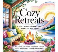 Cozy Retreats - A Coloring Journey into Peaceful Escapes: Relaxing Coloring Book for Adults | Cozy Interiors & Serene Landscapes