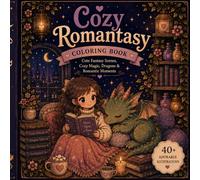 Cozy Romantasy Coloring Book: Cute Fantasy Scenes, Cozy Magic, Dragons & Romantic Moments