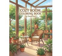 Cozy Room Coloring Book for Adults and Kids: Simple and Relaxing Interior Designs for Stress Relief and Creative Fun