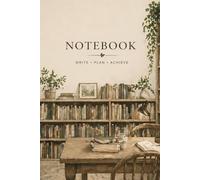 Cozy Room Notebook - Aesthetic 120 Pages Lined Journal with Bookshelf and Plant Illustration for Writing: 120 Pages, Paperback, Lined Interior, Warm ... - Perfect for Journaling, Notes, Gift