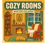 Cozy Rooms Winter Escapes: Coloring Book for Adults and Teens with Relaxing Interiors, Fireplaces, Warm Blankets, and Hygge Scenes
