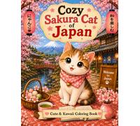 Cozy Sakura Cat of Japan: Relaxing Japanese Cat Coloring Pages with Sakura Flowers