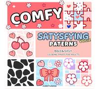Cozy Satisfying Patterns Vol. 2: Relaxing Slow Coloring Book with 3 Levels of Cozy Geometric Designs - Easy and Bold Patterns to Detailed and Mindful Art for Calm, Focus, and Stress Relief