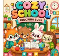 Cozy School Coloring Book: 25 Cute Baby Animals in a Kawaii Classroom - Easy & Relaxing Back-to-School Coloring Pages for Kids, Toddlers & Preschoolers: Cozy Back-to-School Coloring Book