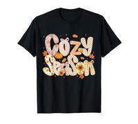 Cozy Season Autumn Vibes Halloween Acción de Gracias Calabaza Camiseta