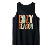 Cozy Season Autumn Vibes Warm Comfort Texto Camiseta sin Mangas