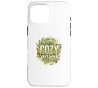 Cozy Season Watercolor Evergreen Wreath with Mug Carcasa para iPhone 16 Pro MAX
