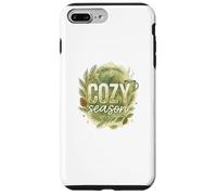 Cozy Season Watercolor Evergreen Wreath with Mug Carcasa para iPhone 7 Plus/8 Plus