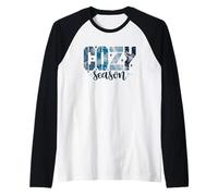 Cozy Season Winter Snowflake Spirit Camiseta Manga Raglan