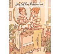 Cozy Self Care Coloring Book: 24 Gentle Self-Care Scenes with a Girl in Every Illustration for Relaxation, Mindfulness, and Stress Relief (The Cozy Coloring Book Series)