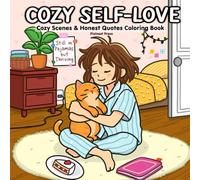 Cozy Self-Love: A Coloring Book Full of Cozy Scenes and Honest Quotes (Cozy moment coloring book)