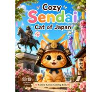 Cozy Sendai Cat of Japan: Cute Japanese Cats, Famous Sendai Landmarks, Tanabata Festival, and Relaxing Bold & Easy Coloring Pages for Kids, Teens, and Adults (Cozy Cat of Japan)