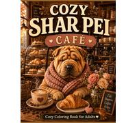 Cozy Shar Pei Café: A Bold & Easy Cozy Coloring Book for Adults Featuring Cute Café Scenes, Coffee Shop Vibes, Adorable Dogs, Sweet Treats & Relaxing Stress Relief
