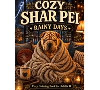 Cozy Shar Pei Rainy Days: A Bold & Easy Cozy Coloring Book for Adults Featuring Rainy Day Scenes, Cozy Apartments, Cute Dogs, Hygge Vibes & Relaxing Stress Relief (Cozy Shar Pei Coloring Book Series)
