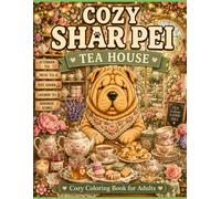 Cozy Shar Pei Tea House: A Cozy Coloring Book for Adults Featuring Tea Parties, Rose Gardens, Floral Tea Rooms, Porcela (Cozy Shar Pei Coloring Book Series)