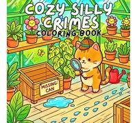 Cozy Silly Crimes Coloring Book: Cute Animal Detectives Solve Ridiculous No Violence Cases in Cafes Bakeries and Cozy Places for Relaxation and Stress Relief