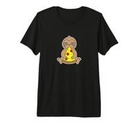 Cozy Sloth Abrazando Rebanada de Pizza Camiseta Premium