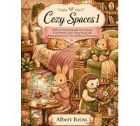 Cozy Spaces 1: Adult Coloring Book with Cute Animals, Cozy Rooms, Cafes, Flower Shops and Relaxing Interiors for Stress Relief and Relaxation