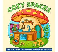 Cozy Spaces: Coloring Book for Adults and Teens, Super Cute and Amazing Designs of Cozy, Hygge Spaces for Relaxation and Stress Relief (Bold and Easy Coloring Books)