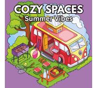 Cozy Spaces Summer Vibes: A Cute and Relaxing Miniature Coloring Book for Adults Featuring Tiny Animal Homes, Teapots, Campers, and Sunny Outdoor Scenes
