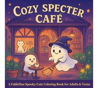 Cozy Specter Café: A Spooky Cute Coloring Book for Adults and Teens Featuring Adorable Ghosts, Haunted Cafés, and Halloween Whimsy: Relaxing and Fun ... Bold, Easy Scenes (FableHue Coloring Stories)