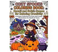 Cozy Spooks Coloring Book: Kawaii and Gothic Coloring Book for Adults and Teens, Bold and Easy Designs for Relaxation with Hygge Inspirations (Bold & Easy Coloring)
