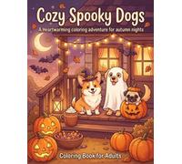 Cozy Spooky Dogs: A Heartwarming Halloween Coloring Book Full of Adorable Pups, Pumpkins, and Autumn-Night Charm for Relaxation and Stress Relief