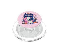 Cozy Spooky Ghost Reading in Autumn Halloween Teacher Kids PopSockets PopGrip para MagSafe