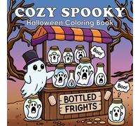 Cozy Spooky Halloween Coloring Book: Bold and Easy Designs for Kids, Teens and Adults, Simple Illustrations for Fun and Stress Relief, Featuring Cute, Creepy and Scary Creatures