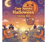 Cozy Spooky Halloween Coloring Book for Kids: Friendly Ghosts, Cute Monsters, and Smiling Pumpkins: Simple Line Art Kawaii Pages for Girls & Boys, ... Book, All ages (Great Halloween Gift)