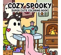 Cozy Spooky: Super Cute Coloring Book for Adults and Teens Featuring Adorable Creepy Creatures in Cozy Moments for Relaxation (Cozy Spooky Coloring)