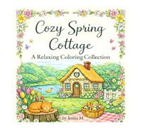 Cozy Spring Cottage: A Relaxing Coloring Collection