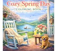 Cozy Spring Day Coloring Book: A Cozy and Relaxing Spring Coloring Book for Teens and Adults Featuring Cute Seasonal Scenes, Blooming Flowers, Rainy ... (Cozy Coloring Books For Adults And Teens)