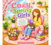 Cozy Spring Girls: A Relaxing Coloring Book Featuring Cute Girls, Flowers, Cozy Scenes, and Stress Relief Designs (Cozy Girls Through the Seasons)