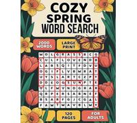 Cozy Spring Word Search: Large Print Easy Puzzle Book for Adults and Seniors with 2000 Words | Relaxing and Fun Brain Games